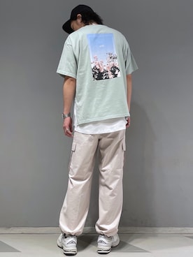 「JUNRED（ジュンレッド）のアイテム（タンクトップ）」を使った、SHUNSUKEさん（メンズ・184cm）の夏コーディネート