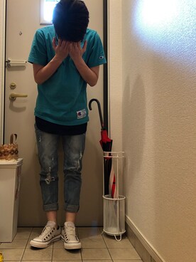 「jiggys shop（ジギーズショップ）のアイテム」を使った、Ma-chanさん（レディース・157cm）の夏コーディネート