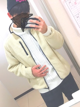 「SPINNS（スピンズ）のアイテム（ブルゾン）」を使った、Ryouseiさん（メンズ・180cm）の冬コーディネート