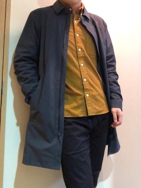 「ARC'TERYX（アークテリクス）のアイテム（トレンチコート）」を使った、スピさん（メンズ・175cm）の春コーディネート