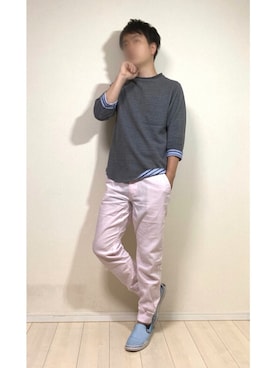 「BEAMS LIGHTS」｜「アイテム（その他）」を使った、スピさん（メンズ・175cm）の春コーディネート