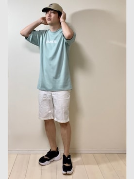 「EMMA  CLOTHES」｜「アイテム（キャップ）」を使った、スピさん（メンズ・175cm）の夏コーディネート