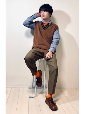 スピさん（メンズ・175cm）の秋コーディネート