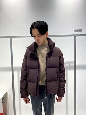 「STUDIOUS（ステュディオス）のアイテム（ダウンジャケット/コート）」を使った、竹内 孜介さん（メンズ・172cm）の秋コーディネート