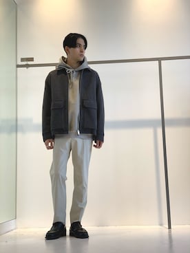 「STUDIOUS（ステュディオス）のアイテム（ブルゾン）」を使った、竹内 孜介さん（メンズ・172cm）の秋コーディネート
