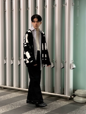 「SHAREEF（シャリーフ）のアイテム」を使った、竹内 孜介さん（メンズ・172cm）の冬コーディネート