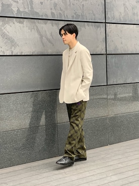 「soe（ソーイ）のアイテム」を使った、竹内 孜介さん（メンズ・172cm）の冬コーディネート