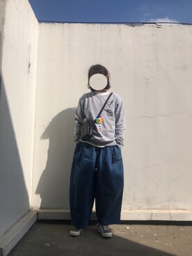 「CLOT（クロット）のアイテム（トップス）」を使った、别动我的猪毛さん（レディース・174cm）の冬コーディネート