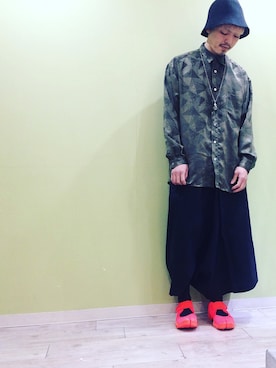 「Disce Gaudere.（ディスケガウーレ）のアイテム」を使った、yutaさん（メンズ・170cm）の冬コーディネート
