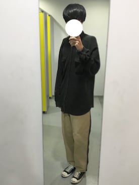 「ネルシャツ」｜枠さん（メンズ・193cm・10代）の秋コーディネート