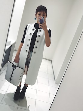 「FIG&VIPER（フィグアンドバイパー）のアイテム（ブーツ）」を使った、channieさん（レディース・161cm）の春コーディネート
