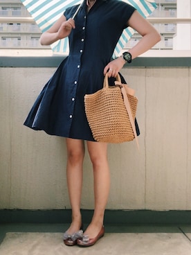 千鶴さん（レディース・155cm）の夏コーディネート