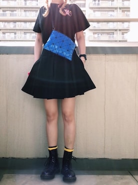 「Jeffrey Campbell（ジェフリーキャンベル）のアイテム（レッグウェア）」を使った、千鶴さん（レディース・155cm）の夏コーディネート