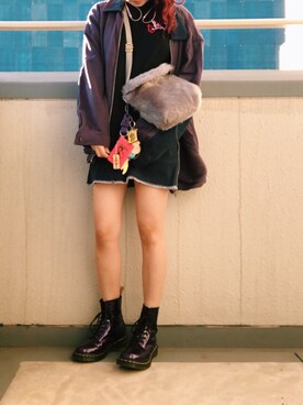 「BEN DAVIS（ベンデイビス）のアイテム（ジャケット/アウター）」を使った、千鶴さん（レディース・155cm）の秋コーディネート