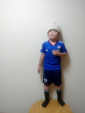 サッカー日本代表ユニフォーム のキッズ人気ファッションコーディネート Wear