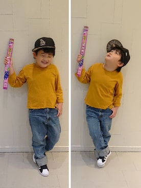 「アイテム（インテリア）」を使った、KODAIさん（キッズ・110cm）の秋コーディネート