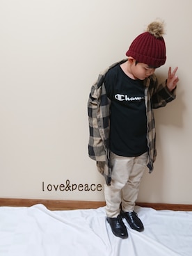 「2018秋チェッカーず」｜KODAIさん（キッズ・123cm）の秋コーディネート