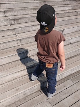 「黒コンバース」｜「アイテム（その他）」を使った、KODAIさん（キッズ・125cm）の春コーディネート