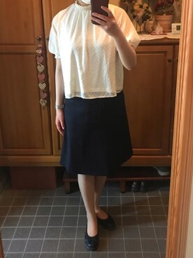 「LES MUES（レミュー）のアイテム」を使った、チューリップさん（レディース・163cm）の春コーディネート