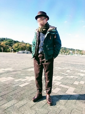 カホンさん（メンズ・169cm）の冬コーディネート
