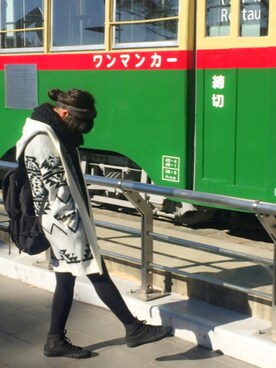 「SpRay（スプレイ）のアイテム（その他アウター）」を使った、ゆうきさん（レディース・157cm）の冬コーディネート