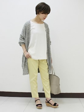 「Noble（ノーブル）のアイテム（その他パンツ）」を使った、ikumiさん（レディース・158cm）の春コーディネート