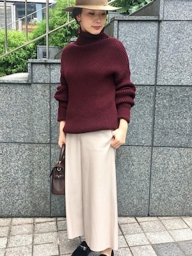 「Noble（ノーブル）のアイテム（その他パンツ）」を使った、ikumiさん（レディース・158cm）の秋コーディネート