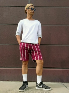 「Champion（チャンピオン）のアイテム（ハンチング/ベレー帽）」を使った、Gottanyさん（メンズ・177cm）の秋コーディネート