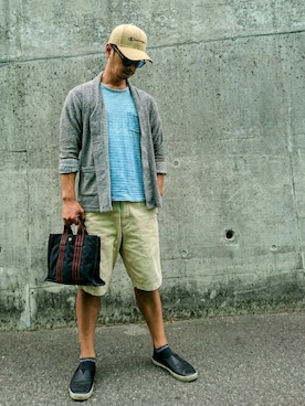 「TOMS（トムス）のアイテム（スリッポン）」を使った、Gottanyさん（メンズ・177cm）の秋コーディネート