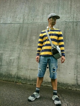 「IT SHAKES HANDS（イットシェイクハンズ）のアイテム」を使った、Gottanyさん（メンズ・177cm）の秋コーディネート