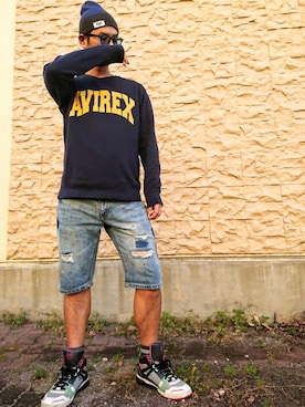 「G-STAR RAW（ジースターロゥ）のアイテム（帽子）」を使った、Gottanyさん（メンズ・177cm）の秋コーディネート