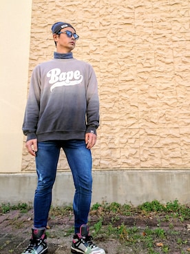 「G-STAR RAW（ジースターロゥ）のアイテム（帽子）」を使った、Gottanyさん（メンズ・177cm）の秋コーディネート