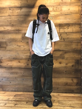 「XLARGE（エクストララージ）のアイテム」を使った、MEIさん（レディース・173cm）の春コーディネート