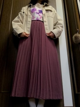 「GRL（グレイル）のアイテム（ノーカラージャケット）」を使った、ひろたんさん（レディース・158cm）の春コーディネート