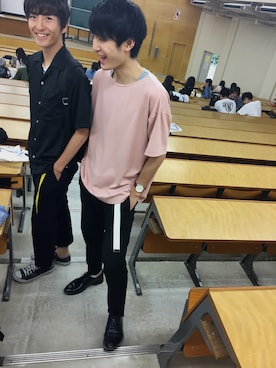 「URBAN RESEARCH（アーバンリサーチ）のアイテム（その他シューズ）」を使った、小林 俊貴さん（メンズ・175cm）の夏コーディネート