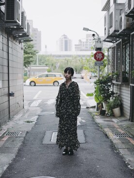 「PAZZO」｜「アイテム（ワンピース/ドレス）」を使った、Josieさん（レディース・171cm）の秋コーディネート
