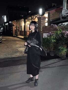 「SLY（スライ）のアイテム（その他アウター）」を使った、Josieさん（レディース・171cm）の冬コーディネート