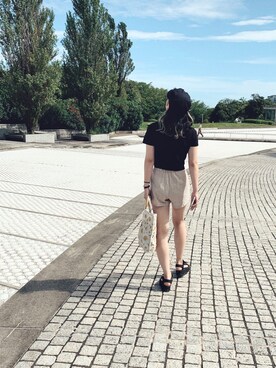 「OUTLET（アウトレット）のアイテム」を使った、ユイさん（レディース・167cm）の夏コーディネート