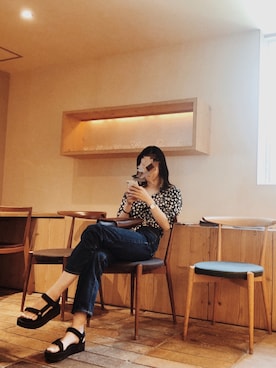 「OUTLET（アウトレット）のアイテム」を使った、ユイさん（レディース・167cm）の夏コーディネート