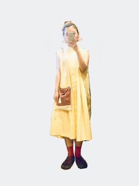 「Jeffrey Campbell（ジェフリーキャンベル）のアイテム（サンダル）」を使った、momomoさん（レディース・155cm）の夏コーディネート