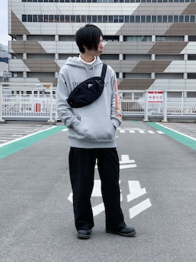 「PENDLETON（ペンドルトン）のアイテム（パーカー）」を使った、MIKIさん（メンズ・167cm）の冬コーディネート