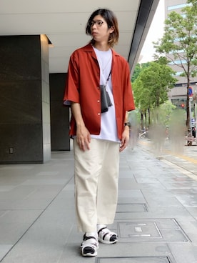 「tk.TAKEO KIKUCHI」｜MIKIさん（メンズ・167cm・30代）の夏コーディネート