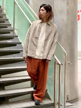 「アイテム（ブルゾン）」を使った、MIKIさん（メンズ・167cm・30代）の秋コーディネート