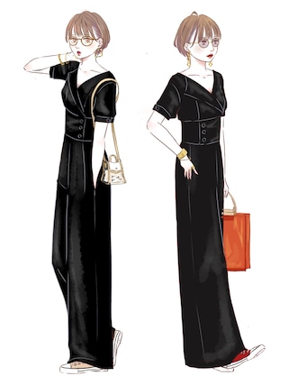 サロペット・オーバーオール・オールインワン Ameri RETURN COLLAR ALL IN ONE サロペット・オーバーオール・オールインワン AMERI VINTAGE