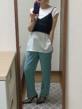 「ビスチェコーデ」｜みりかさん（レディース・160cm）の夏コーディネート