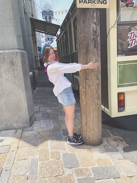 「Daniel Wellington（ダニエルウェリントン）の販売終了クラシックペティット アッシュフィールド32mm（アナログ腕時計）」を使った、ひなさん（レディース・160cm）の夏コーディネート