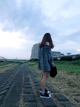 「merry jenny（メリージェニー）のアイテム（キャップ）」を使った、リリさん（レディース・158cm）の秋コーディネート