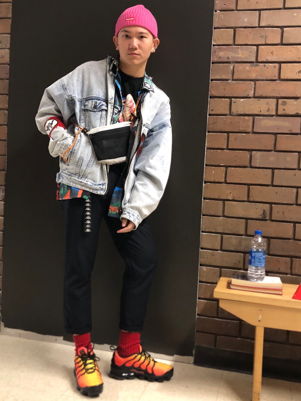 「asosのアイテム（デニムジャケット、ブルー系）」を使った、chaoticyleさん（メンズ・175cm）の秋コーディネートの1枚目の写真