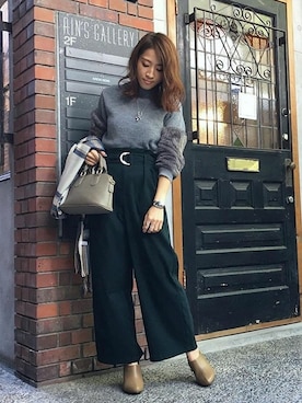 神戸レタスさん（レディース・157cm）の冬コーディネート