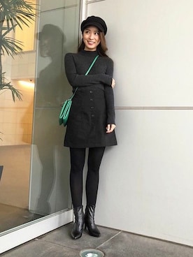 神戸レタスさん（レディース・158cm）の冬コーディネート